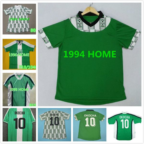 1996 1998 1994 retro edition #10 okocha soccer jersey home #4 kanu #6 west #9 yekini shirts #15 oliseh short sleeved football uniforms s-xxl, Black
1996 1998 1994 retro edition #10 okocha soccer jersey home #4 kanu #6 west #9 yekini shirts #15 oliseh short sleeved football uniforms s-xxl, Black
