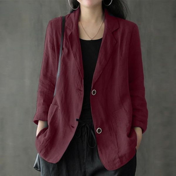 women's suits & blazers manga longa blazer elegante pescoco de lapela ol feminino solido fino casaco terno casual algodao, White;black
women's suits & blazers manga longa blazer elegante pescoco de lapela ol feminino solido fino casaco terno casual algodao, White;black