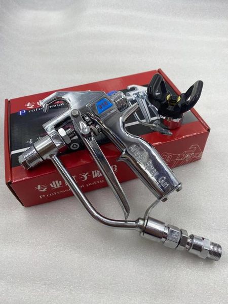 professional spray guns airless gun for putty sprayer paint with nozzle 517 and stainless steel tip holder
professional spray guns airless gun for putty sprayer paint with nozzle 517 and stainless steel tip holder