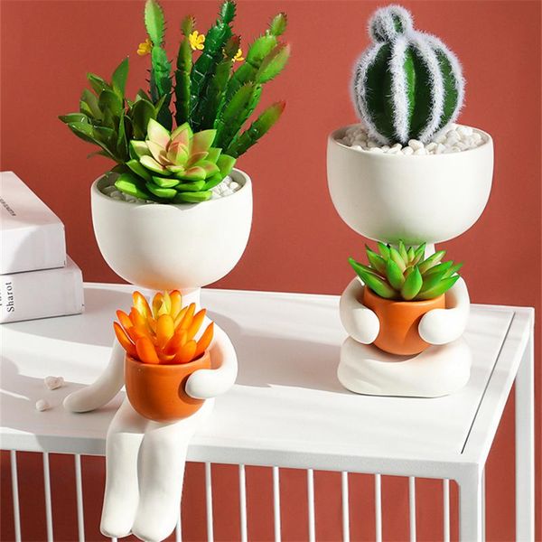 planters & pots creative humanoid ceramic flower pot vase plant crafts fleshy home decoration
planters & pots creative humanoid ceramic flower pot vase plant crafts fleshy home decoration