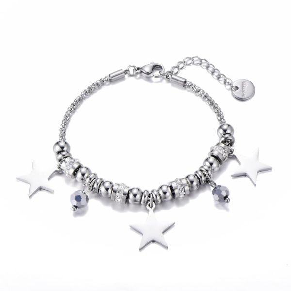 charm bracelets trendy star stainless steel djustable beads for women pendant bracelet fashion jewelry friendship gifts 2021, Golden;silver
charm bracelets trendy star stainless steel djustable beads for women pendant bracelet fashion jewelry friendship gifts 2021, Golden;silver