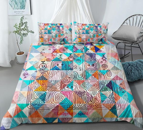 bedding sets 2/3 pieces labyrinth wizard set color rhombus duvet cover 3d print home textile gift luxury bed quilt
bedding sets 2/3 pieces labyrinth wizard set color rhombus duvet cover 3d print home textile gift luxury bed quilt