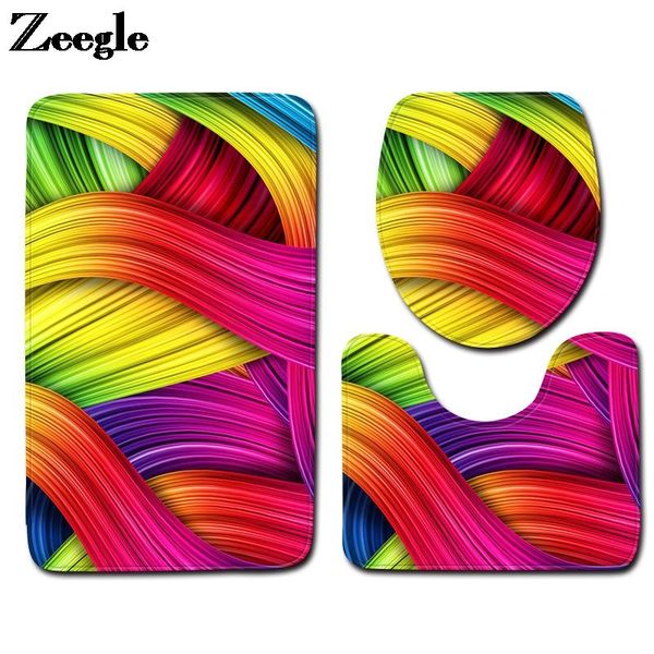 bath mats home decor toilet seat cover mat absorbent u-shaped rug anti-slip floor carpet set stripes printing bathroom
bath mats home decor toilet seat cover mat absorbent u-shaped rug anti-slip floor carpet set stripes printing bathroom