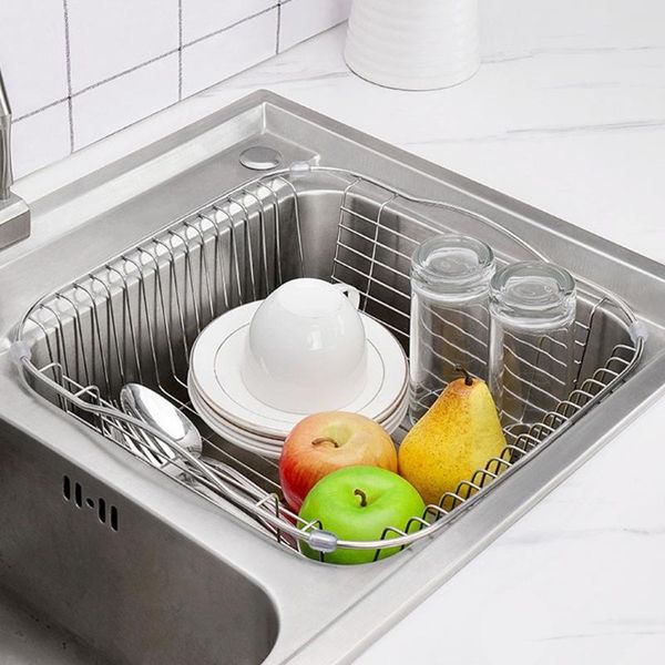 kitchen storage & organization stainless steel sink drain basket dish drying rack rustproof drainer holder
kitchen storage & organization stainless steel sink drain basket dish drying rack rustproof drainer holder