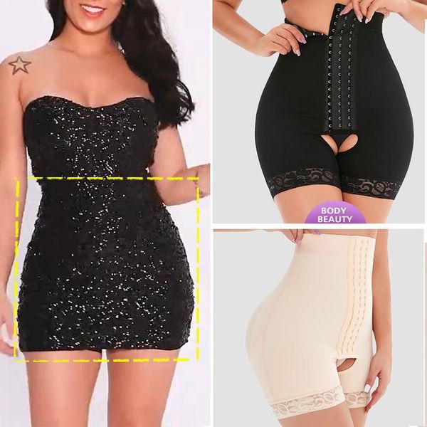 women's shapers control panties high waist bulifter trainer shapewear slimming body shaper underwear girdle open crotch pants belly, Black;white
women's shapers control panties high waist bulifter trainer shapewear slimming body shaper underwear girdle open crotch pants belly, Black;white