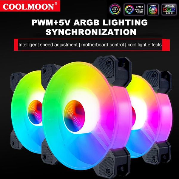 coolmoon yuhuan argb fan 12cm computer case pwm temperature control 5v motherboard synchronous cpu cooling water fans & coolings
coolmoon yuhuan argb fan 12cm computer case pwm temperature control 5v motherboard synchronous cpu cooling water fans & coolings