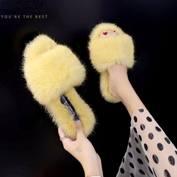 slippers 2021 winter women home faux fur warm shoes woman slip on flats female flip flops pink plus size 36-41, Black
slippers 2021 winter women home faux fur warm shoes woman slip on flats female flip flops pink plus size 36-41, Black
