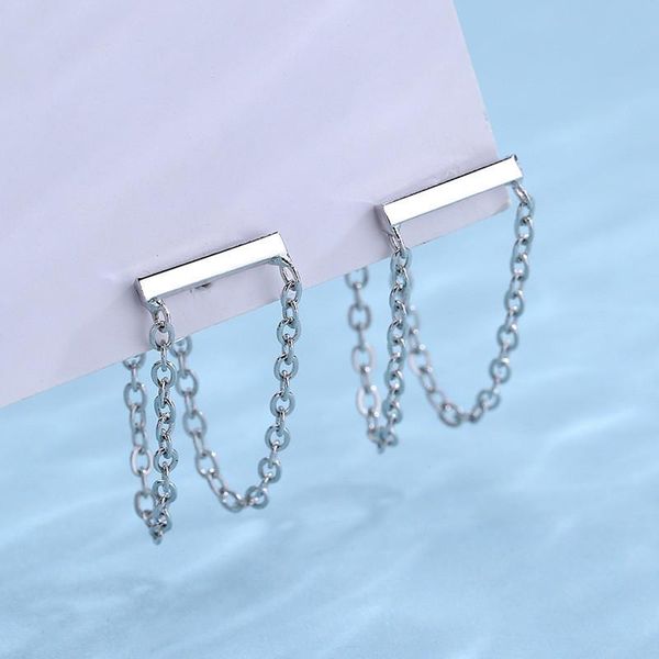 dangle & chandelier fashion 2021 rear hanging women earrings personality word chain korean simplicity girl party jewelry, Silver
dangle & chandelier fashion 2021 rear hanging women earrings personality word chain korean simplicity girl party jewelry, Silver