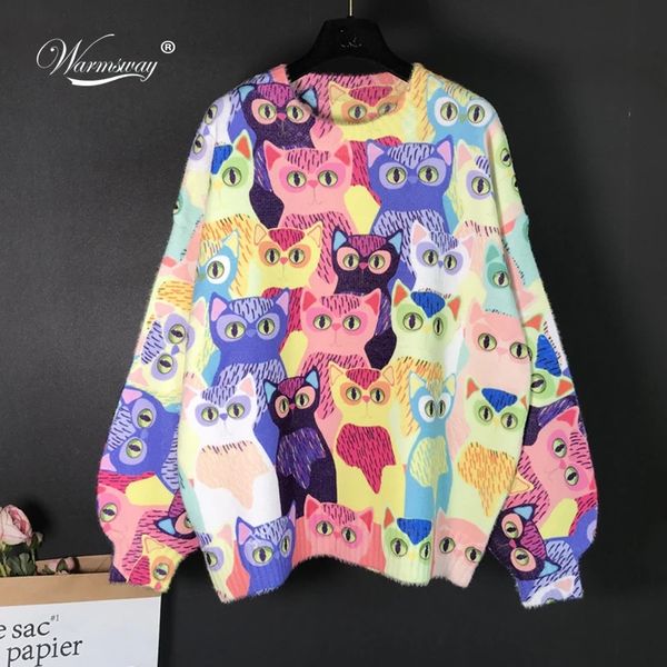 women fall cartoon animal cat embroidery fluffy pullover knitting sweater female warm harajuku sweet kawaii winter clothes c-145, Black
women fall cartoon animal cat embroidery fluffy pullover knitting sweater female warm harajuku sweet kawaii winter clothes c-145, Black