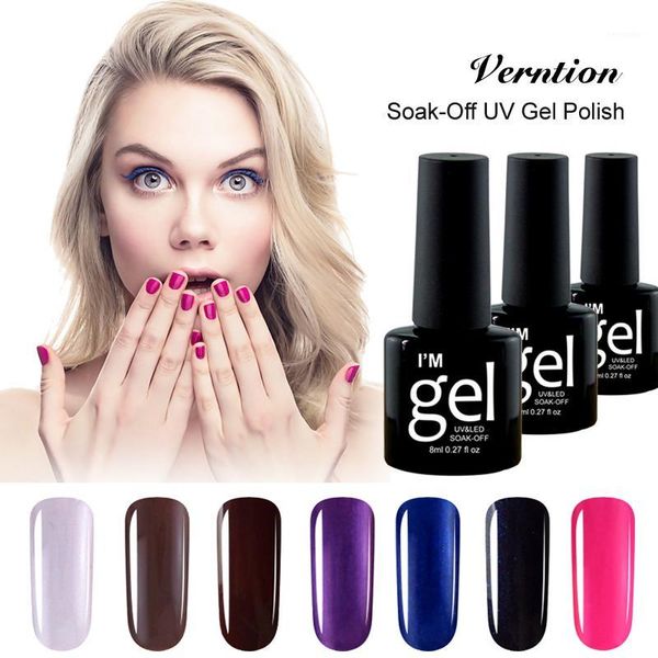 verntion pure color gel nail polish for sale soak off hybrid 8ml long lasting led uv lacquer art1, Red;pink
verntion pure color gel nail polish for sale soak off hybrid 8ml long lasting led uv lacquer art1, Red;pink