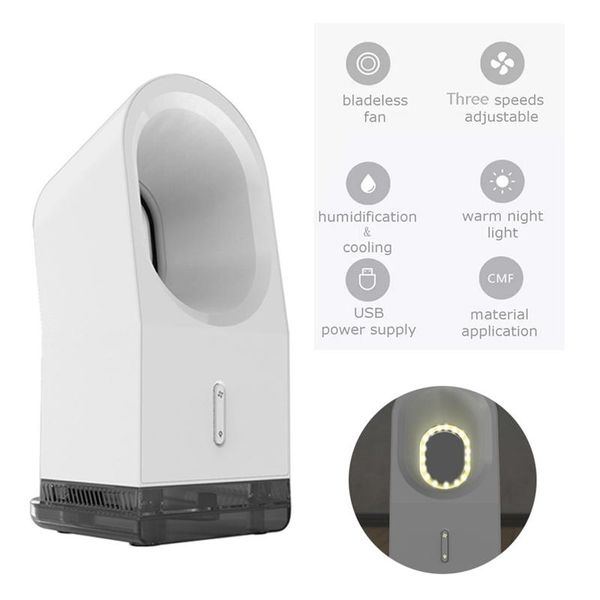 electric fans 3 in 1 portable usb mini cooling fan bladeless deskair humidifier with led light for bedroom office
electric fans 3 in 1 portable usb mini cooling fan bladeless deskair humidifier with led light for bedroom office