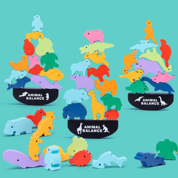 1box cute cartoon wooden building block balacement toys game animal pattern stacking game early education toys
1box cute cartoon wooden building block balacement toys game animal pattern stacking game early education toys