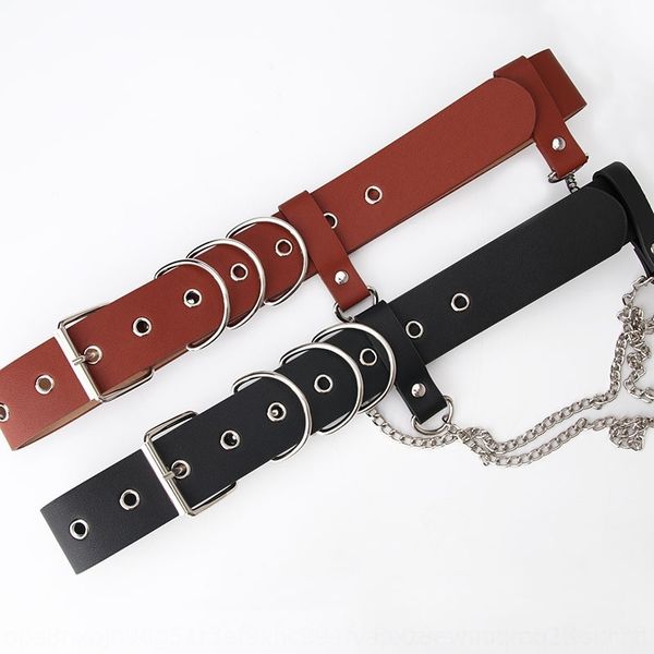 cjFa punk style women's personality fashion chain decoration eye and jeans belts tooling jeans fashion belt, Black;brown
cjFa punk style women's personality fashion chain decoration eye and jeans belts tooling jeans fashion belt, Black;brown