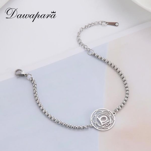 charm bracelets dawapara hollow sacral chakra bracelet suadhishthana yoga amulet vintage for women stainless steel jewelry, Golden;silver
charm bracelets dawapara hollow sacral chakra bracelet suadhishthana yoga amulet vintage for women stainless steel jewelry, Golden;silver