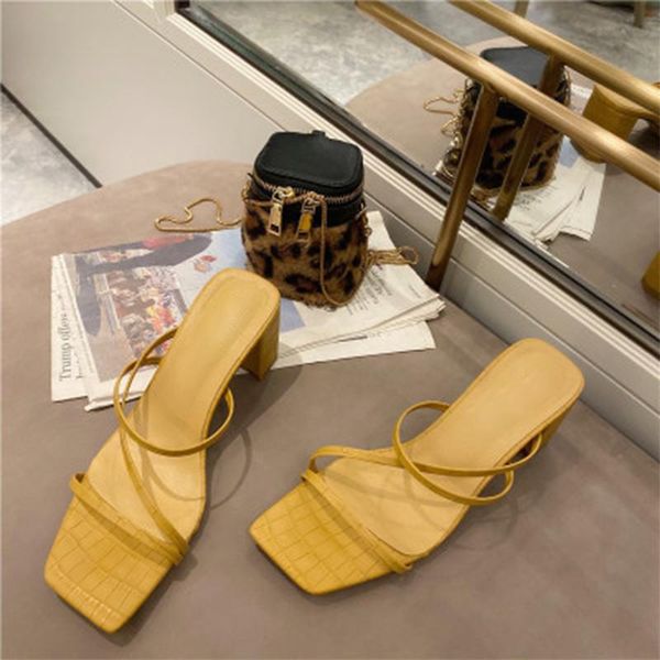 women sandals woman thin heels 2021 summer female fashion square toe high ladies elegant slides narrow band shoes, Black
women sandals woman thin heels 2021 summer female fashion square toe high ladies elegant slides narrow band shoes, Black