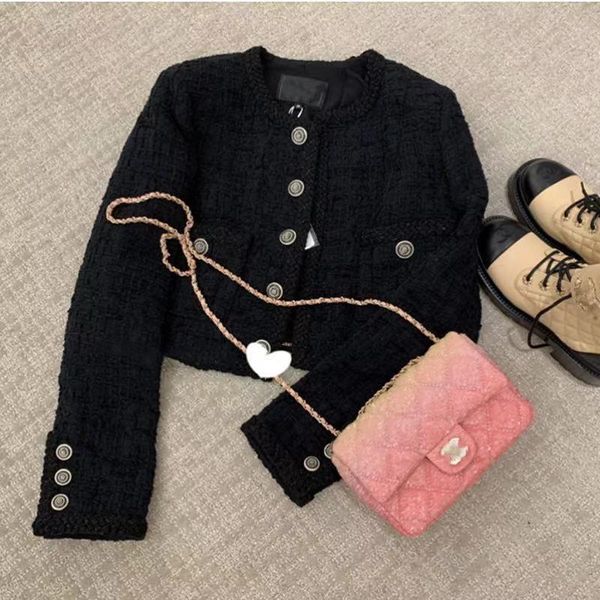 women's jackets runway autumn winter tweed office ladies single breasted woolen coats women long sleeve slim crop short, Black;brown
women's jackets runway autumn winter tweed office ladies single breasted woolen coats women long sleeve slim crop short, Black;brown