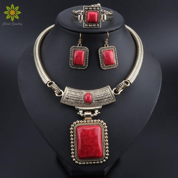 earrings & necklace fashion turquoises jewelry set retro ethnic crystal rectangle pendant women's elegant, Silver
earrings & necklace fashion turquoises jewelry set retro ethnic crystal rectangle pendant women's elegant, Silver