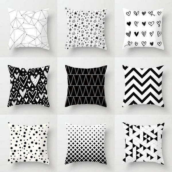 pillow case black and white geometric decorative pillowcases polyester throw striped pillowcase kussensloop
pillow case black and white geometric decorative pillowcases polyester throw striped pillowcase kussensloop