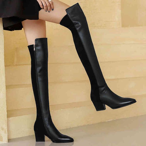 boots elegante sobre o joelho botas altas couro genuÃno zÃper lateral saltos grossos inverno night club magro sapatos longos vk3v, Black
boots elegante sobre o joelho botas altas couro genuÃno zÃper lateral saltos grossos inverno night club magro sapatos longos vk3v, Black