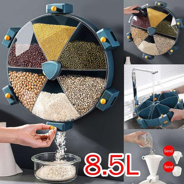storage bottles & jars 8.5l large rotate containers cereals dry food rice dispenser holder plastic divided cells wall mounted kitchen organi
storage bottles & jars 8.5l large rotate containers cereals dry food rice dispenser holder plastic divided cells wall mounted kitchen organi