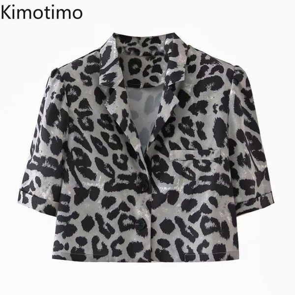 kimotimo crop short sleeve notched leopard blouse summer thin coat streetwear casual fashion chic women shirts women's blouses &, White
kimotimo crop short sleeve notched leopard blouse summer thin coat streetwear casual fashion chic women shirts women's blouses &, White