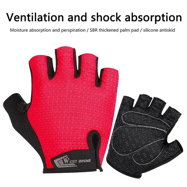 cycling gloves 1pair half finger breathable durable skid proof mtb road bike sport fitness gym workout protection, Black
cycling gloves 1pair half finger breathable durable skid proof mtb road bike sport fitness gym workout protection, Black