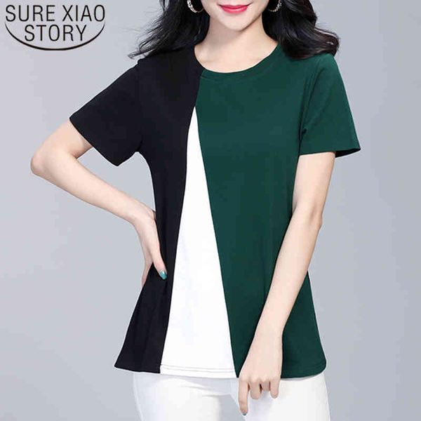 summer short sleeve loose chiffon blouse spliced plus size women fashion and 4xl blusa 8724 50 210508, White
summer short sleeve loose chiffon blouse spliced plus size women fashion and 4xl blusa 8724 50 210508, White