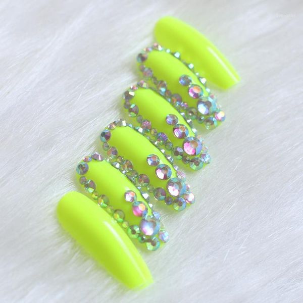 light green high-end salon ballet coffin diy crystal glitter handmade fake nails 24pcs1, Red;gold
light green high-end salon ballet coffin diy crystal glitter handmade fake nails 24pcs1, Red;gold