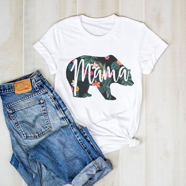 print flower mom mama bear women t shirts mother graphic clothes tee female womens clothing shirt, White
print flower mom mama bear women t shirts mother graphic clothes tee female womens clothing shirt, White