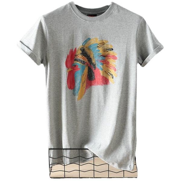 men's t-shirts 100% pure cotton washed brushed retro print all-match casual short-sleeved t fashion europe and the united kingd, White;black
men's t-shirts 100% pure cotton washed brushed retro print all-match casual short-sleeved t fashion europe and the united kingd, White;black