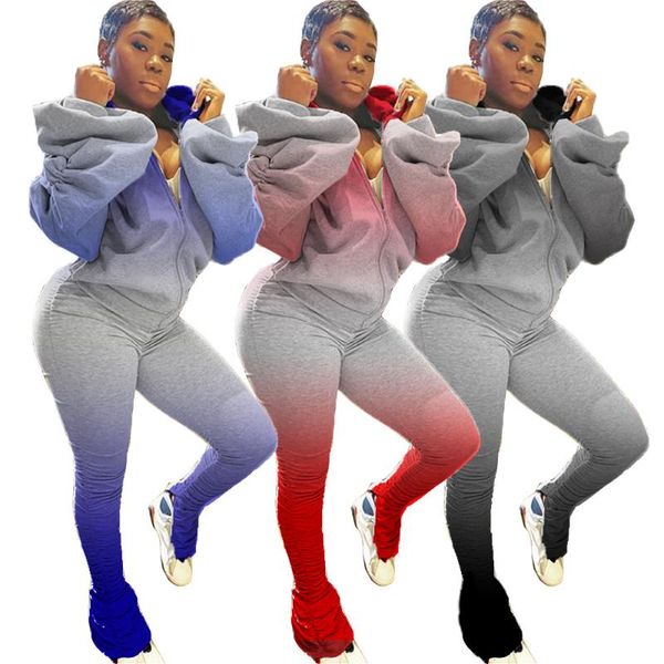 women's tracksuits hhdmv 2021 winter women street casual style sets long sleeve zipper elastic pants pure color two piece, Gray
women's tracksuits hhdmv 2021 winter women street casual style sets long sleeve zipper elastic pants pure color two piece, Gray
