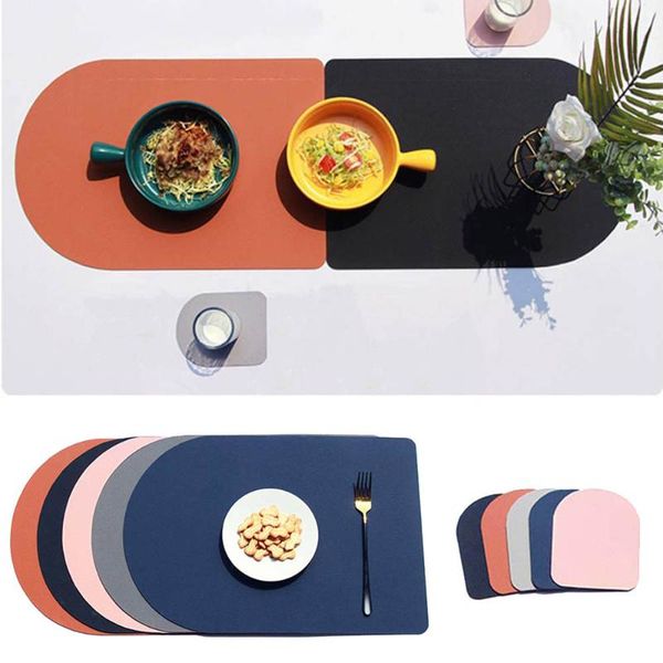 mats & pads dual side 3 color tableware pad placemat pu leather table mat heat insulation non-slip placemats bowl kitchen 
mats & pads dual side 3 color tableware pad placemat pu leather table mat heat insulation non-slip placemats bowl kitchen