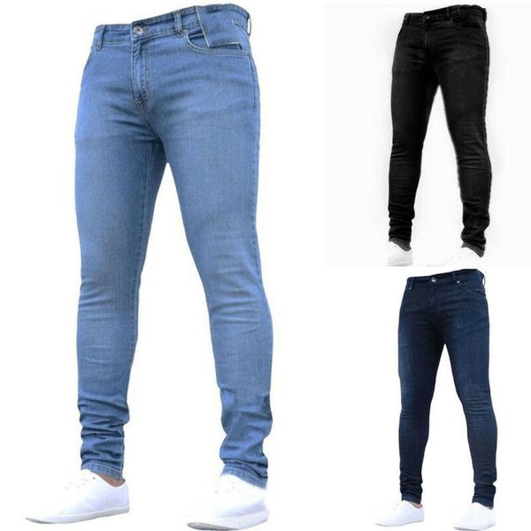 men's jeans for men slim fit denim stretchy long pants biker trousers casual clothing skinny, Blue
men's jeans for men slim fit denim stretchy long pants biker trousers casual clothing skinny, Blue