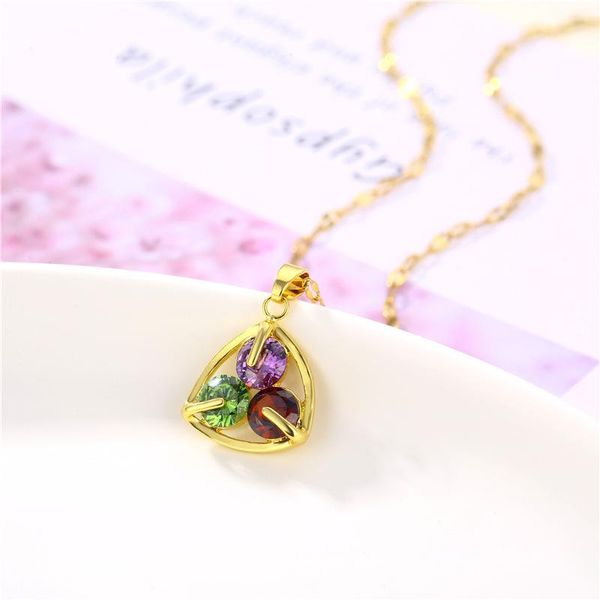 pendant necklaces clover necklace jewelry simple flower trendy lady clavicle chain inlaid zircon, Silver
pendant necklaces clover necklace jewelry simple flower trendy lady clavicle chain inlaid zircon, Silver