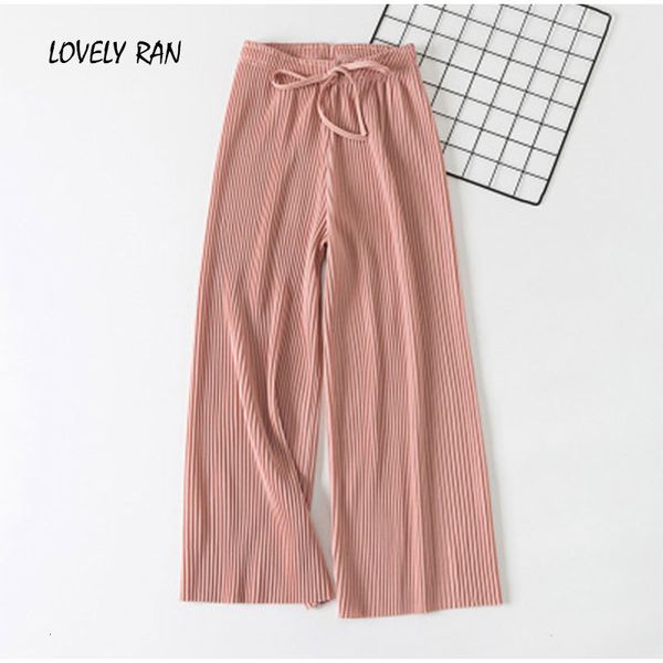 women's two piece pants korean elastic high waist wide leg women elegant loose lace up trousers summer fashion sweet pink bottoms, White
women's two piece pants korean elastic high waist wide leg women elegant loose lace up trousers summer fashion sweet pink bottoms, White