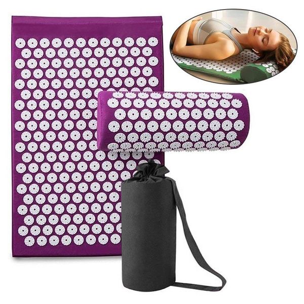 yoga mats massage cushion mat relieve stress back body pain lotus spike with pillow non-slip acupressure foot bag
yoga mats massage cushion mat relieve stress back body pain lotus spike with pillow non-slip acupressure foot bag