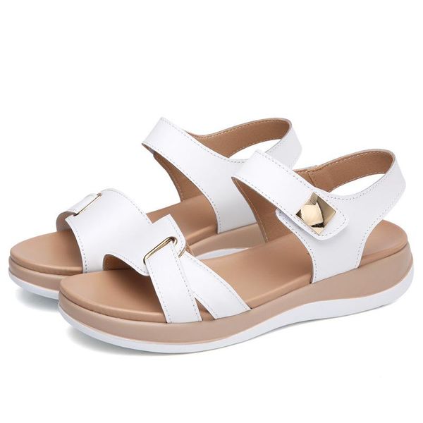 women mother genuine leather shoes fashion ladies sandals female flats soft hook loop korean bling summer beach, Black
women mother genuine leather shoes fashion ladies sandals female flats soft hook loop korean bling summer beach, Black