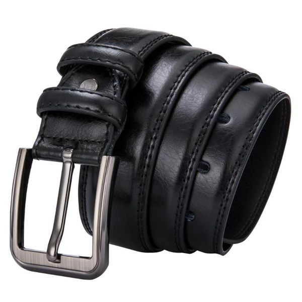 hi-tie simple fashion casual pin buckle belt for men hign quality soft cowboy black leather cowhide 3.6cm wide zk-1005 belts, Black;brown
hi-tie simple fashion casual pin buckle belt for men hign quality soft cowboy black leather cowhide 3.6cm wide zk-1005 belts, Black;brown