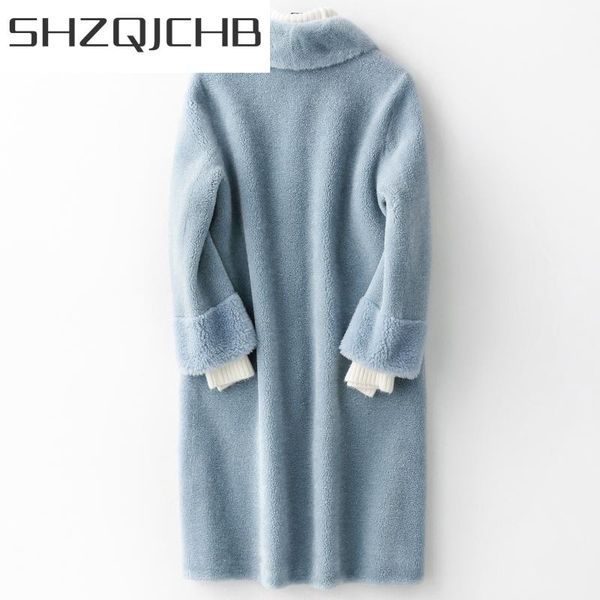 women's fur & faux jchb real coat female winter natural mink collar jacket women 2021 korean vintage long sheep shearing jackets hiver, Black
women's fur & faux jchb real coat female winter natural mink collar jacket women 2021 korean vintage long sheep shearing jackets hiver, Black