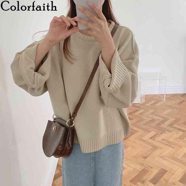 colorfaith new autumn winter women's sweaters pullover korean stylish oversize minimalist casual solid lady sw16142 210413, White;black
colorfaith new autumn winter women's sweaters pullover korean stylish oversize minimalist casual solid lady sw16142 210413, White;black