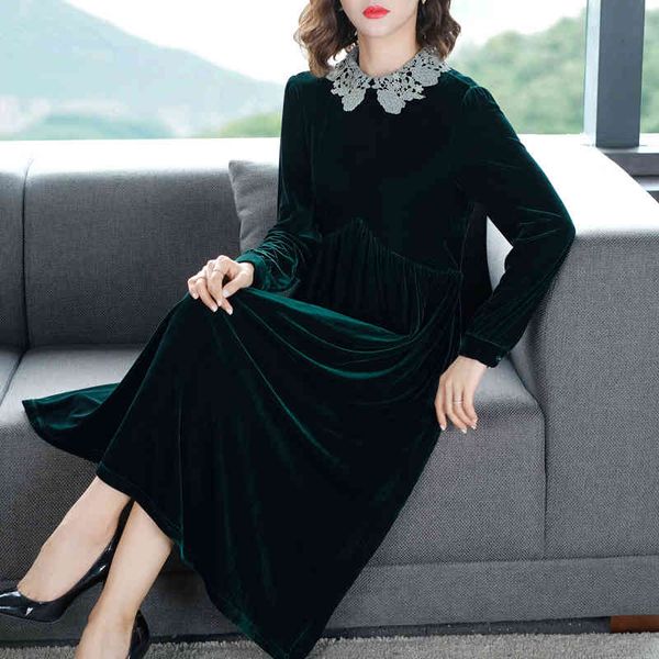 dress vintage design dressed in spring elegant style long sleeve women's velvet dresses mujert351, Black;gray
dress vintage design dressed in spring elegant style long sleeve women's velvet dresses mujert351, Black;gray