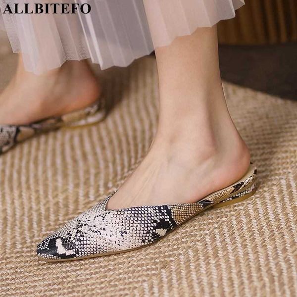 allbitefo snake texture genuine leather beach sandals shoes fashion summer women slippers outdoor street girls flip flops 210611, Black
allbitefo snake texture genuine leather beach sandals shoes fashion summer women slippers outdoor street girls flip flops 210611, Black
