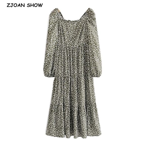 vintage france style green white dot print women dress spliced pleated long sleeve midi tea dresses slim vestido 210429, Black;gray
vintage france style green white dot print women dress spliced pleated long sleeve midi tea dresses slim vestido 210429, Black;gray