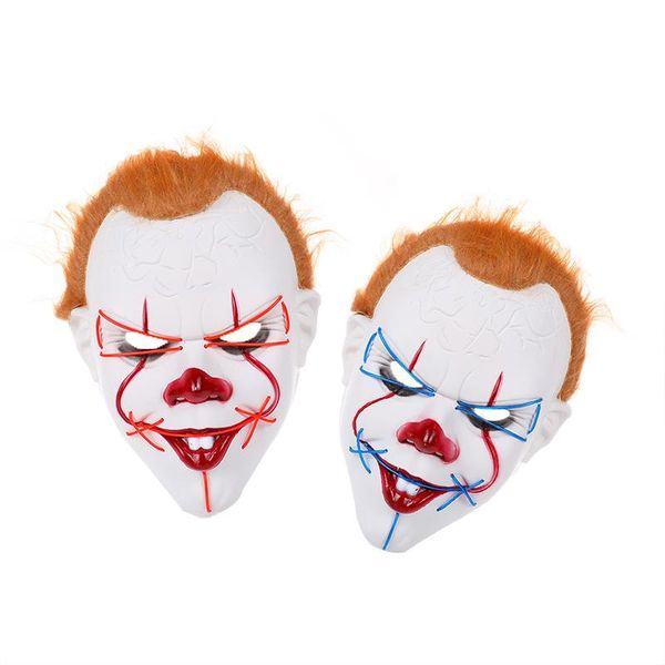 party masks halloween mask back to the soul night yellow hair clown glowing luminous led cold light horror toy
party masks halloween mask back to the soul night yellow hair clown glowing luminous led cold light horror toy