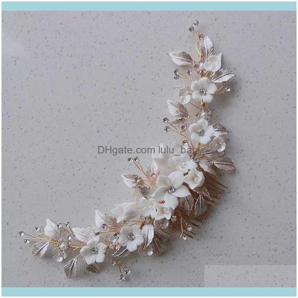 jewelrywhite porcelain flower wedding crown bridal hair comb aessories handmade women headpiece party prom jewelry drop delivery 2021 3it4y, Slivery;golden
jewelrywhite porcelain flower wedding crown bridal hair comb aessories handmade women headpiece party prom jewelry drop delivery 2021 3it4y, Slivery;golden