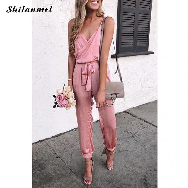 women's jumpsuits & rompers middle waist long jumpsuit for women summer off shoulder v neck playsuit loose legs casual solid pink, Black;white
women's jumpsuits & rompers middle waist long jumpsuit for women summer off shoulder v neck playsuit loose legs casual solid pink, Black;white