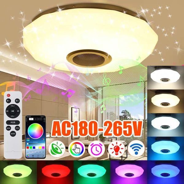 ceiling lights modern 60w rgb led light home lighting wifi app bluetooth music bedroom lamp smart lamp+remote control
ceiling lights modern 60w rgb led light home lighting wifi app bluetooth music bedroom lamp smart lamp+remote control
