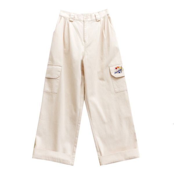& capris casual loose women's straight large pocket embroidery pants autumn suitable for teenage girls preppy style trousers, Black;white
& capris casual loose women's straight large pocket embroidery pants autumn suitable for teenage girls preppy style trousers, Black;white