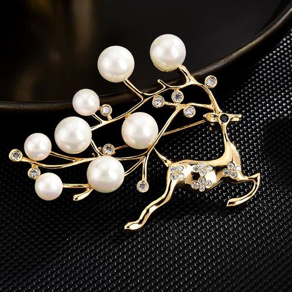 pins, brooches broche wholesale 2021 women's brooch wild jewelry sika deer high-grade buckle needle suit clothing accessories, Gray
pins, brooches broche wholesale 2021 women's brooch wild jewelry sika deer high-grade buckle needle suit clothing accessories, Gray