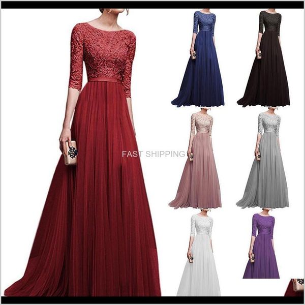 casual dresses apparel women formal wedding bridesmaid long dress solid half sleeve female party ladies elegant maxi lace vestid 19kel, Black;gray
casual dresses apparel women formal wedding bridesmaid long dress solid half sleeve female party ladies elegant maxi lace vestid 19kel, Black;gray